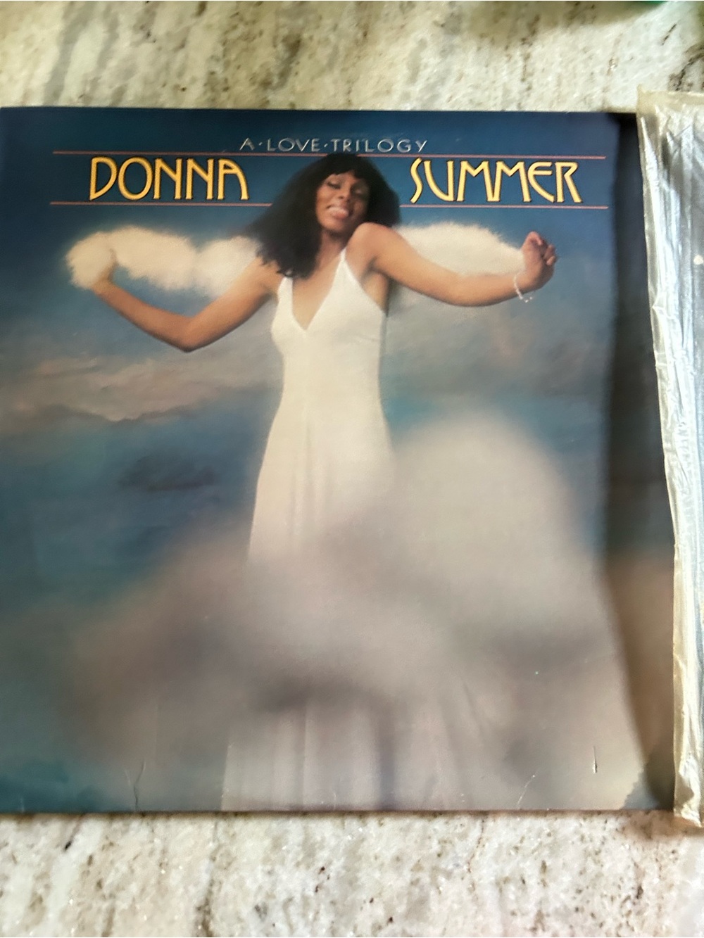 Donna Summer "A Love Trilogy" Vinyl Album - White Angel Cover